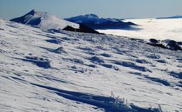 Połonina Caryńska i Tarnica podczas inwersji temperatur, Fot. Łukasz Barzowski