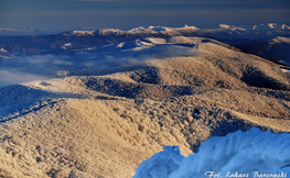 Bieszczady Ukraińskie w świetle zachodzącego słońca, Fot. Łukasz Barzowski