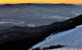 Tatry z Bieszczad podczas inwersji temperatur,  Fot. Łukasz Barzowski