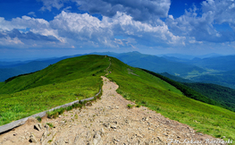 Połonina Caryńska i Tarnica w tle, Fot. Łukasz Barzowski