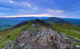 Panorama z Osadzkiego Wierchu na Smerek, Fot. Łukasz Barzowski