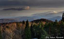 Widok z Korbani na Wysokie Bieszczady, Fot. Łukasz Barzowski