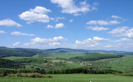 WYPRAWY UAZ-em Bieszczady - widok na Wysoczany