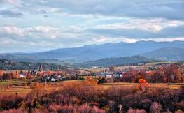 Panorama na Lutowiska i Wysokie Bieszczady. Źródło: Internet