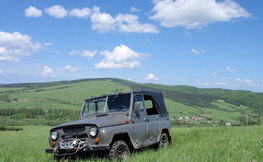 WYPRAWY UAZ-em Bieszczady - widok na Wysoczany