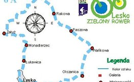 Mapka trasy rowerowej. Źródło: BTC