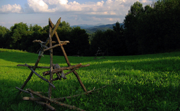 Widok na Wysokie Bieszczady z Bereźnicy Wyżnej