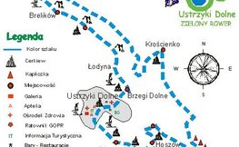Mapka trasy rowerowej. Źródło: BTC