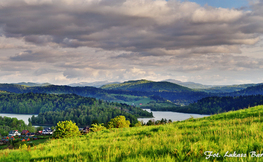 Widok z Polańczyka na Wysokie Bieszczady, Fot. Łukasz Barzowski